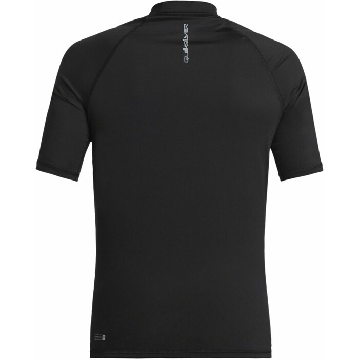 2024 Quiksilver Mens Everyday UV50 Short Sleeve Rash Vest AQYWR03130 - Black